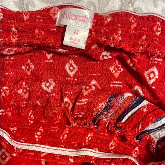 Red Bohemian Short Sleeve shorts - Picture 6 of 8